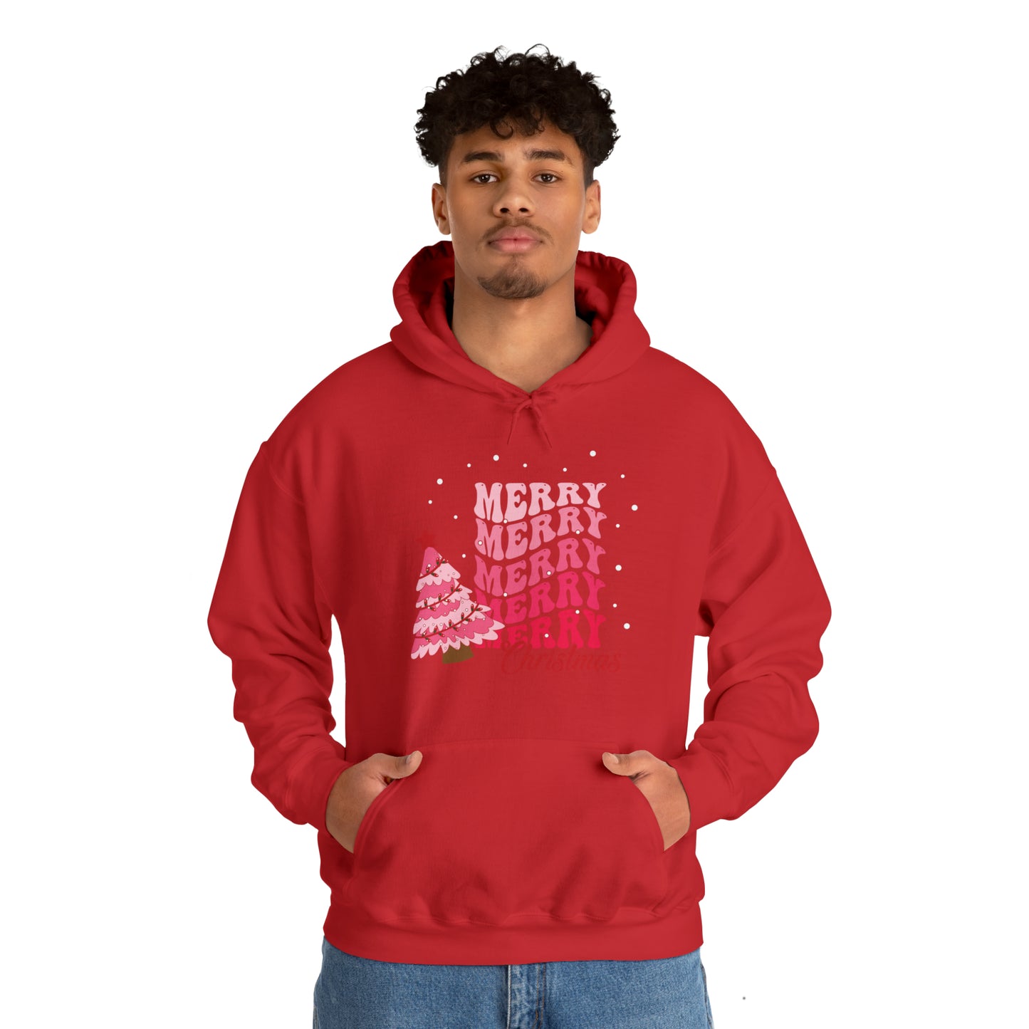 Festive AF hoodie blue Merry Bright Christmas Sweatshirt for Women Men Christmas Sweater Holiday Christmas gift for her gift for him