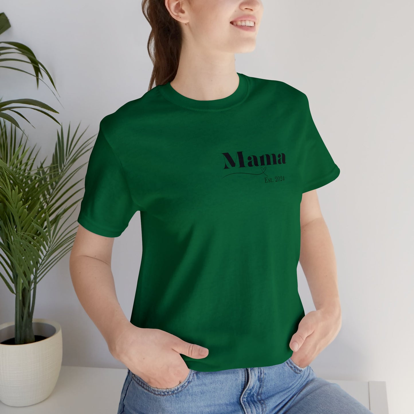 Mama shirt mama date shirt pregnancy reveal shirt new mom shirt Christmas gift for her gift for him bridal shower gift