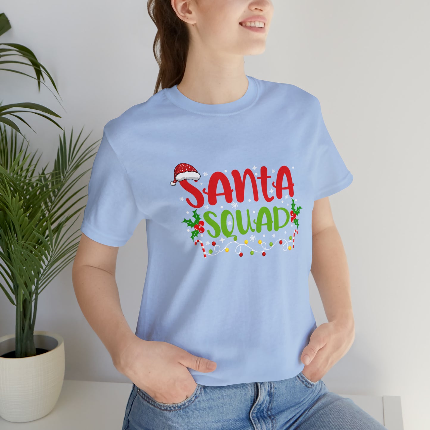 Santa's squad Matching Family Christmas Shirts Santa claus Hat family tshirts Family Christmas Shirt Xmas Tee Custom Christmas Tshirt photos