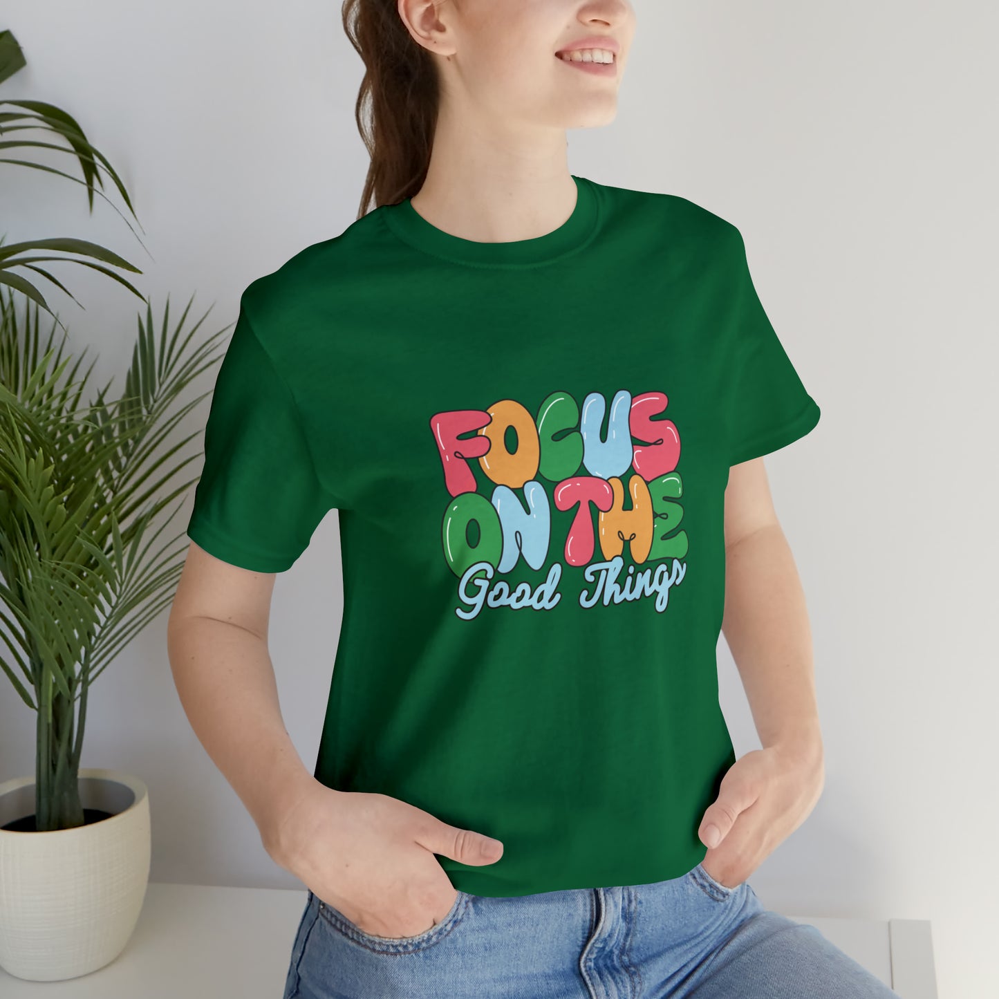 Focus on the good things shirt positive vibes shirt good vibes tee yogawear zen clothes bohemian top Women's Christmas gift for her for him