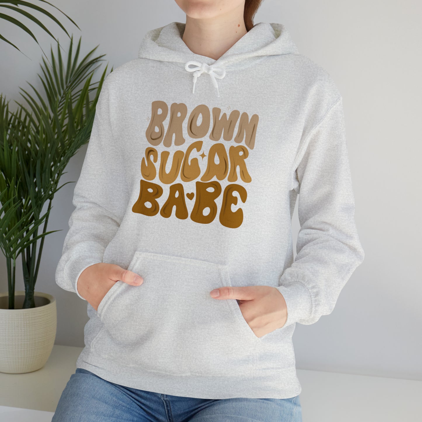 Brown sugar babe hoodie, gift for her, best friend gift, birthday vacation, Unisex Heavy Blend Hooded Sweatshirt