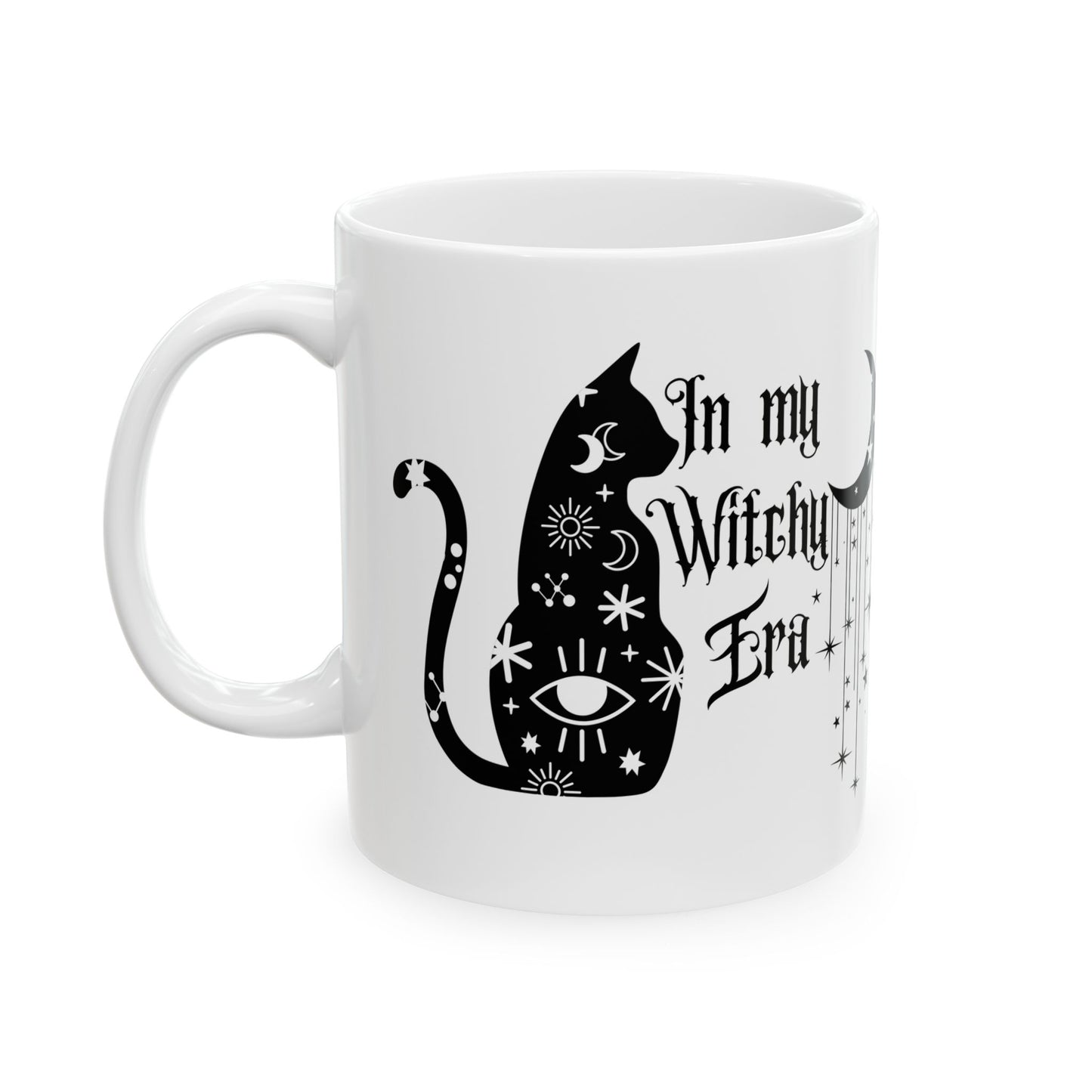 Halloween mug Witchy era mug Spooky mug black cat mug this and word fuck office funny gift best friend gift Christmas Ceramic (11oz, 15oz)
