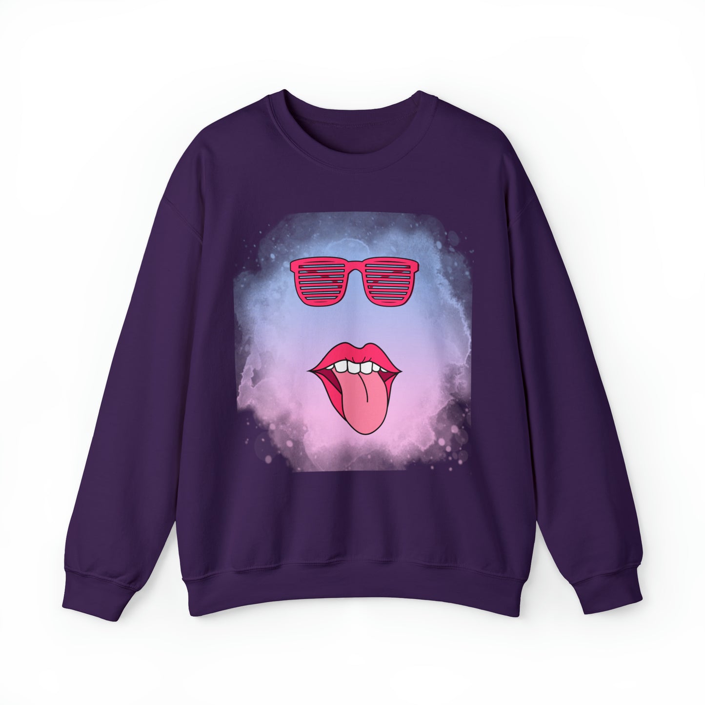 Lip Sunglasses Hoodie, Bubble Gum kiss Hoodie, Fun Summer shirt, Birthday gift for her, Galantine travel sweatshirt, Unisex