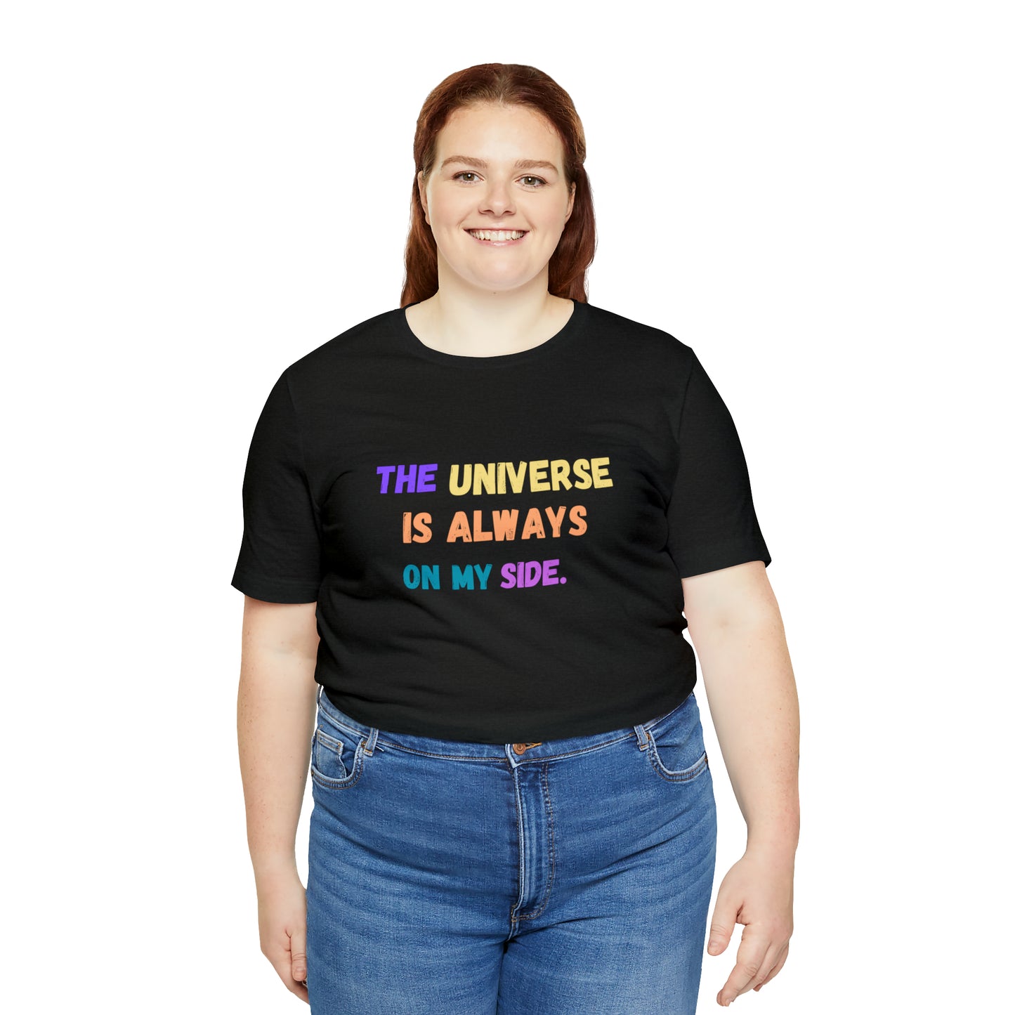 Spiritual shirt universe shirt yogawear gift for him gift for her best friend gift birthday gift Universe is always on my side T-shirt