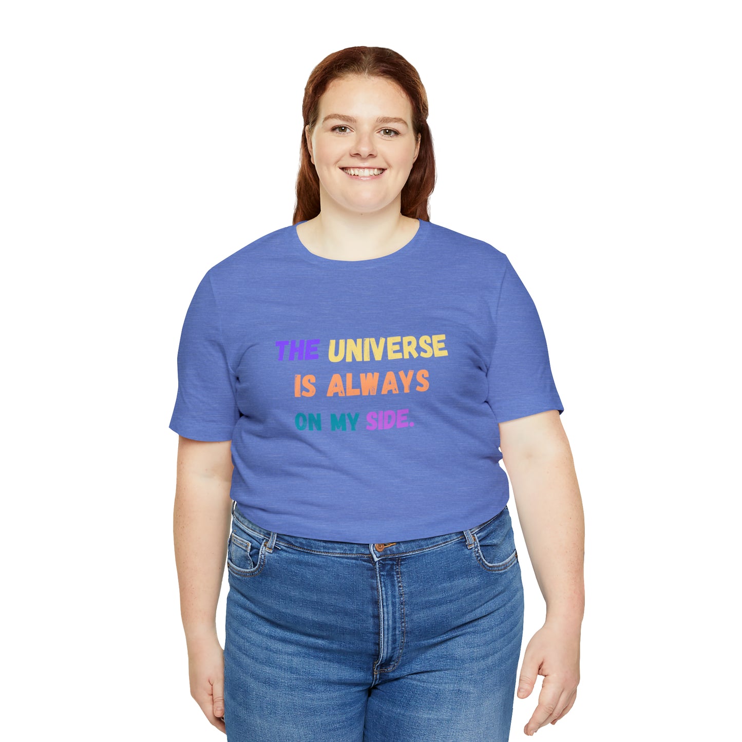 Spiritual shirt universe shirt yogawear gift for him gift for her best friend gift birthday gift Universe is always on my side T-shirt