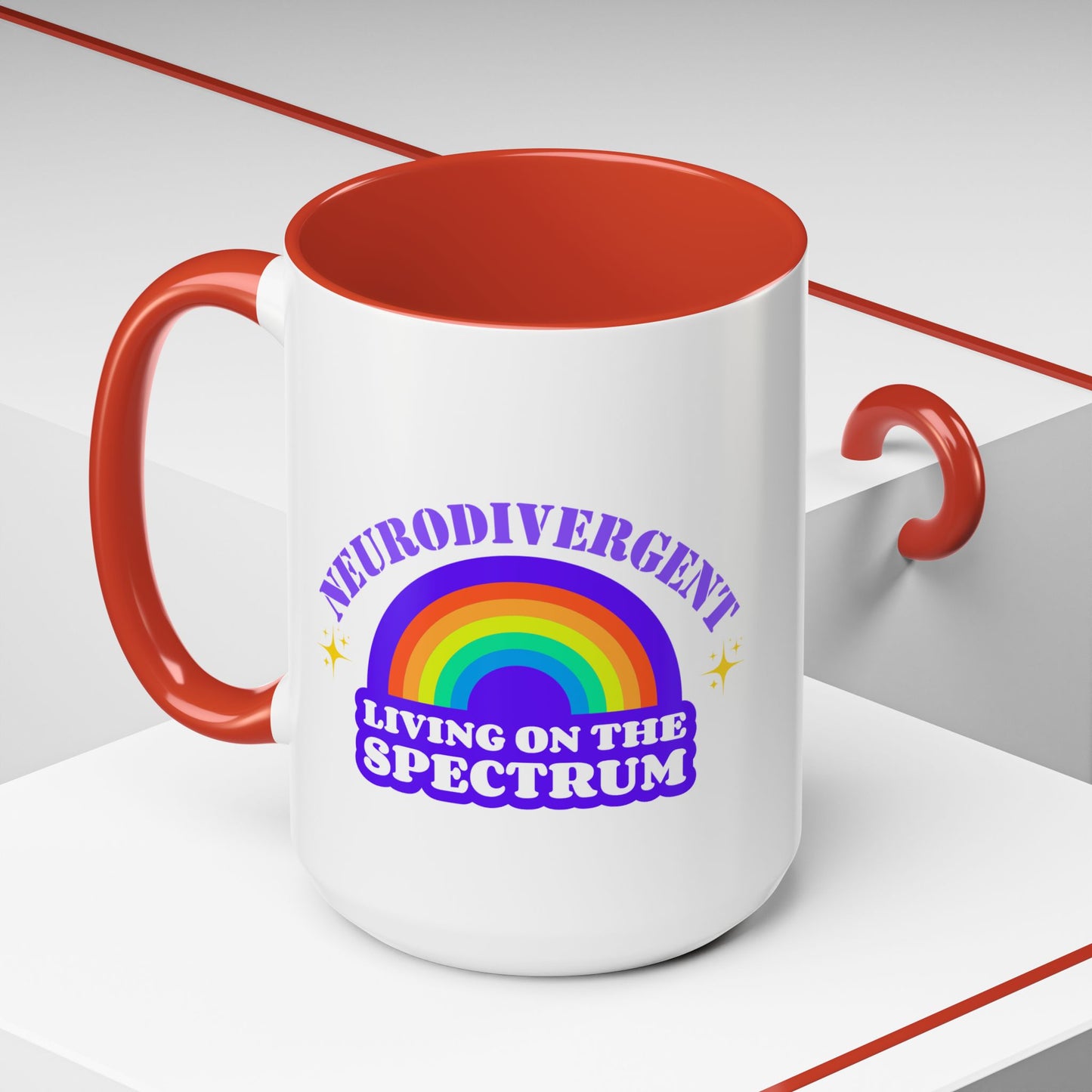NeuroDivergent mug Morning affirmations mug neurospicy mug rainbowmug On the spectrum gift Christmas gift for her gift for him bestie Mug