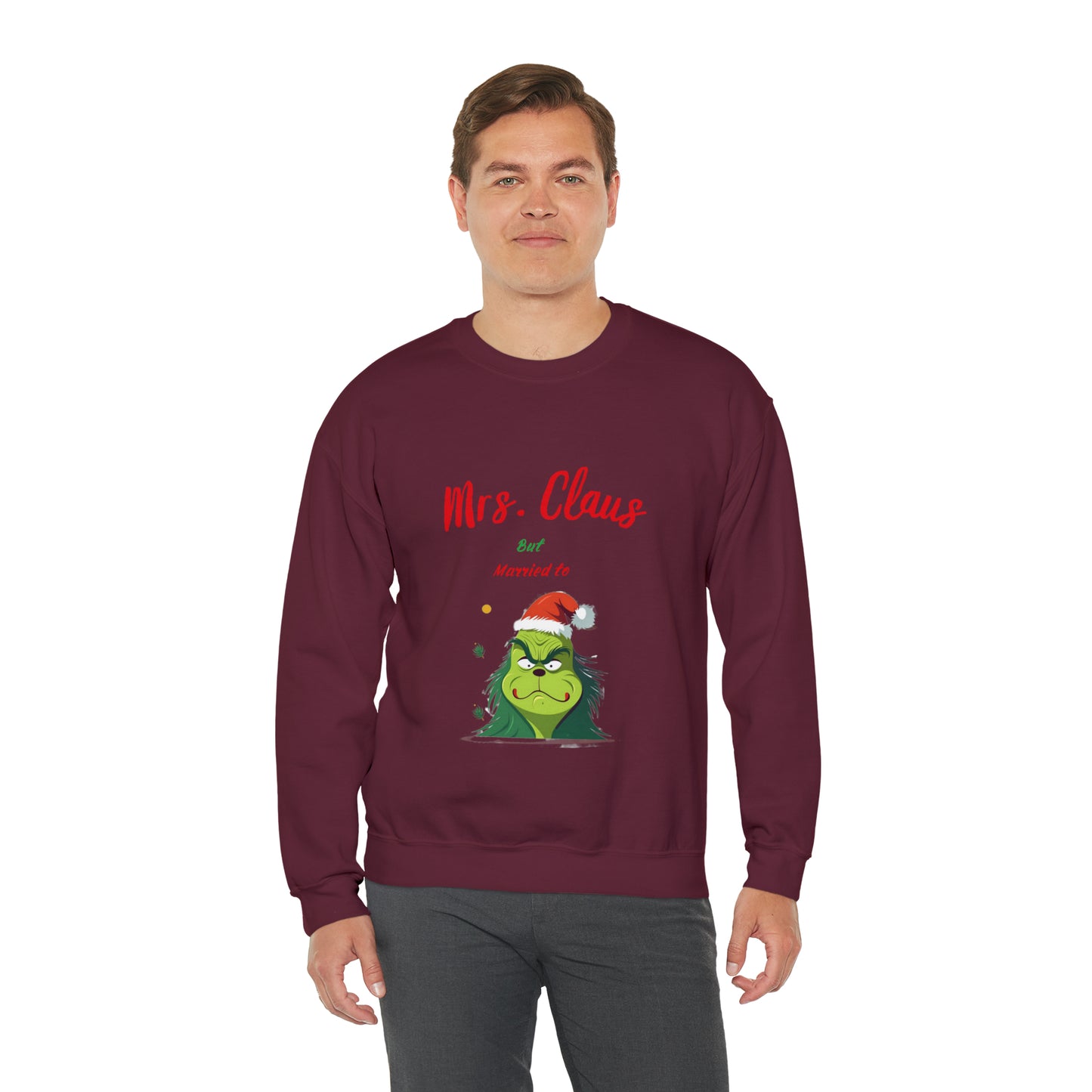 Mrs Claus sweater married to the grinch sweatshirt Merry Christmas Sweatshirt for Women Christmas Shirt Holiday Christmas gift for her