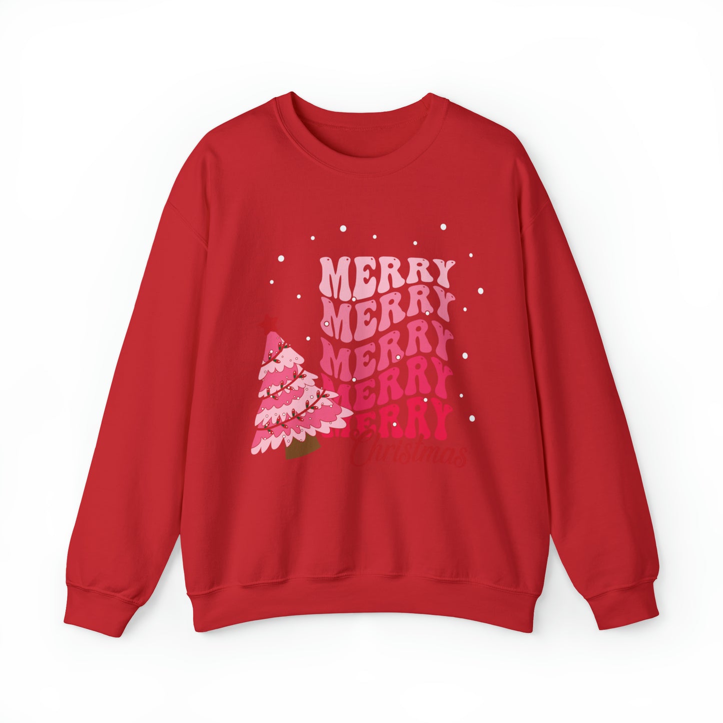 Festive AF sweater Pink Merry Bright Christmas Sweatshirt for Women Christmas Shirt Sweater Holiday Christmas gift for her gift for him