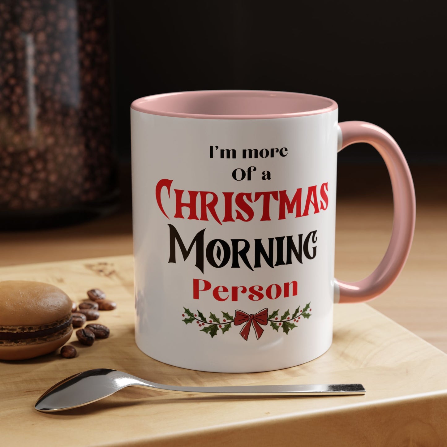 Christmas morning person mug Hot cocoa mug Christmas cheer mug funny holiday gift Christmas mug gift for mom mug bestie gift kids coffeemug