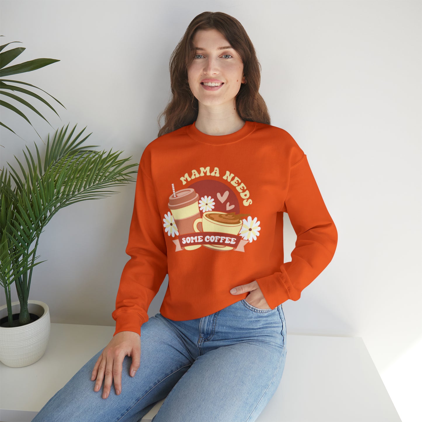 Mama needs Coffee sweater, Mom sweatshirt, Gift for mom, Christmas gift for her, yoga wear for her, for him,Birthday gift for her,Galantin