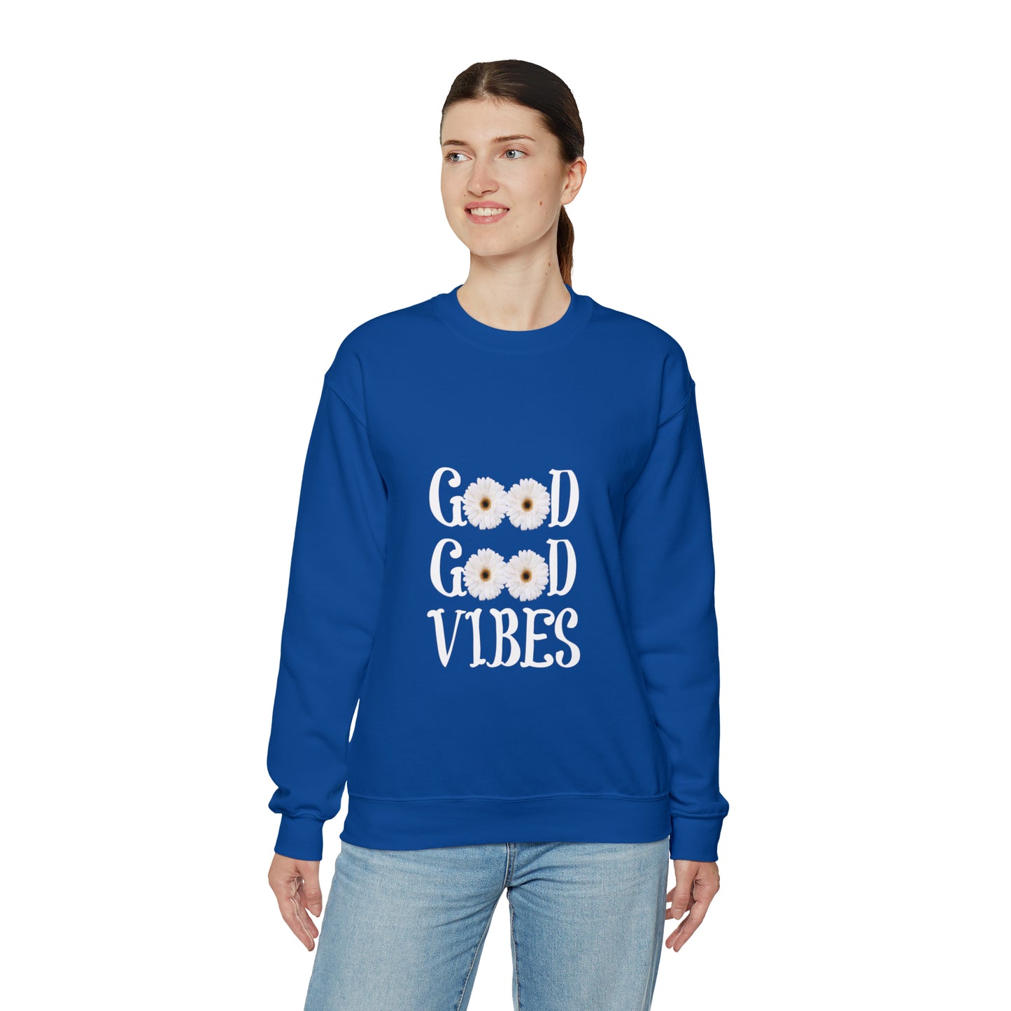 Good Vibes Sweatshirt, Unisex Heavy Blend™ Crewneck Sweatshirt