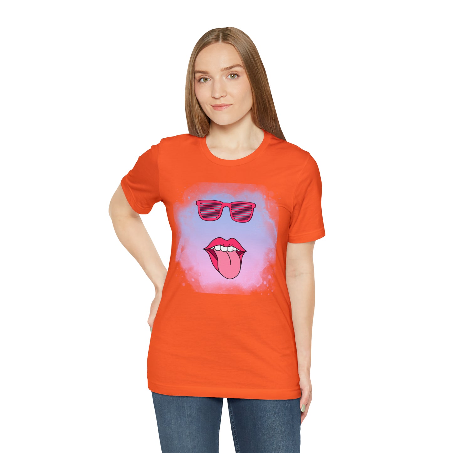 Lip Sunglasses t-shirt, Bubble gum kiss shirt,Pink Gum Shirt,Galantine gift travel shirt,best friend trip,girls vacation trip, Unisex Jersey