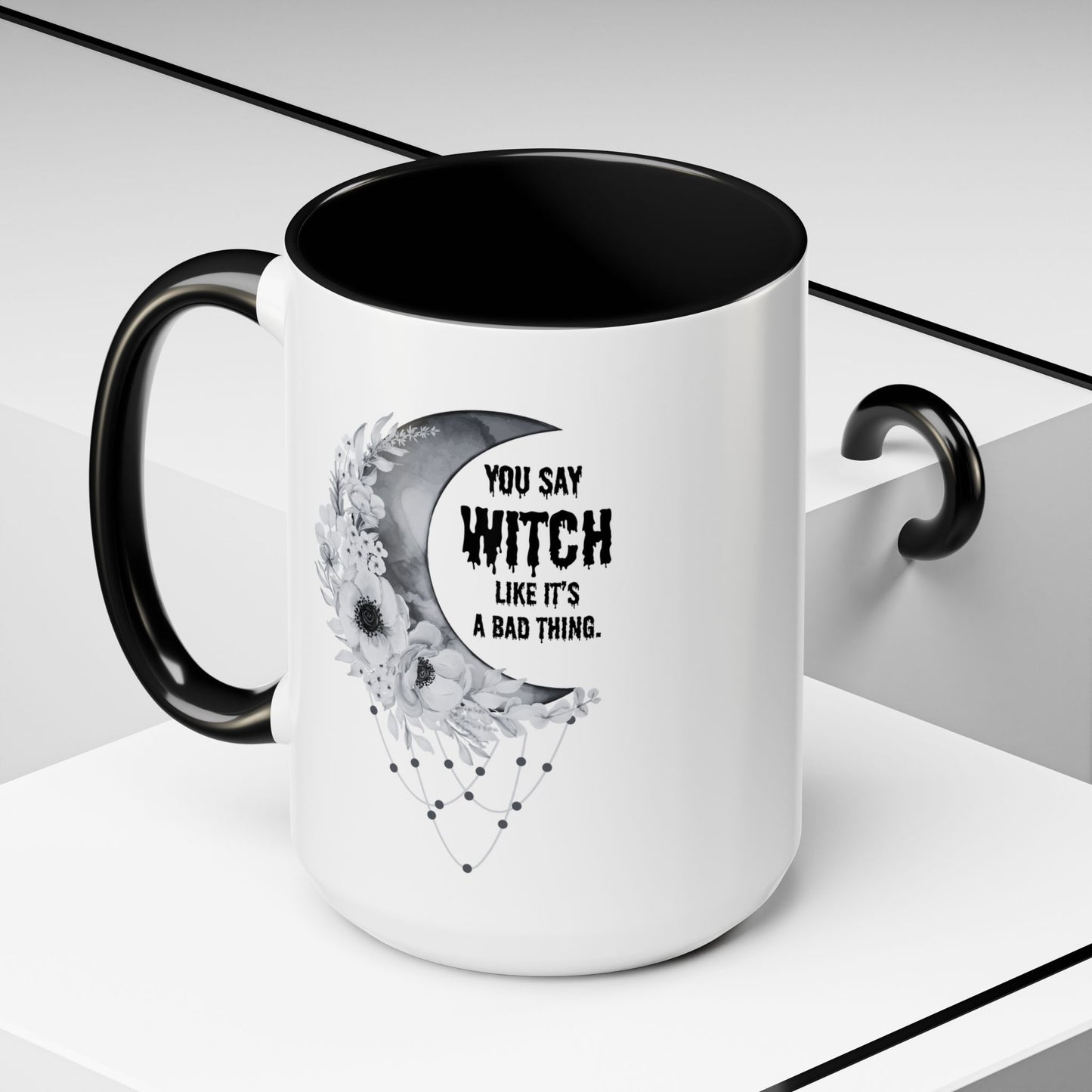 Witch mug Halloween mug Spooky things mug office funny gift best friend gift Christmas word fuck sarcastic humour gift Coffee Mug(11, 15oz)