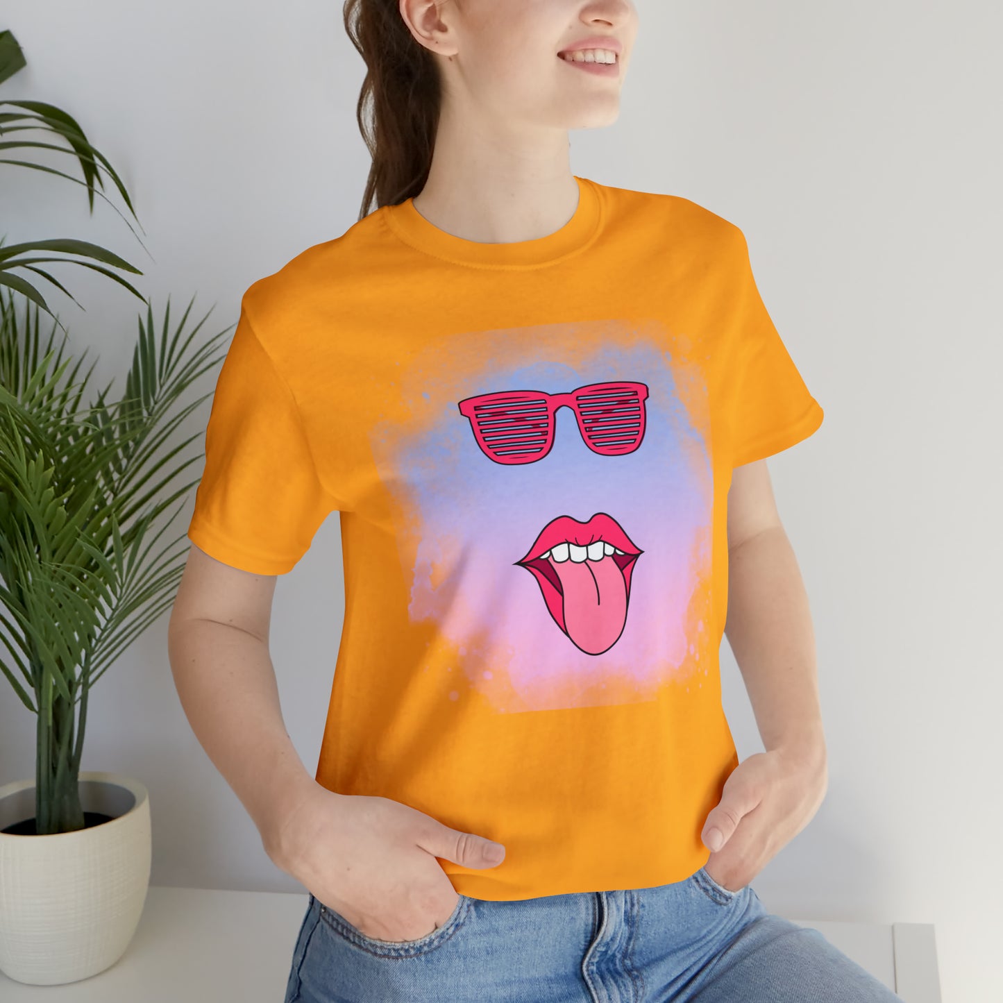 Lip Sunglasses t-shirt, Bubble gum kiss shirt,Pink Gum Shirt,Galantine gift travel shirt,best friend trip,girls vacation trip, Unisex Jersey