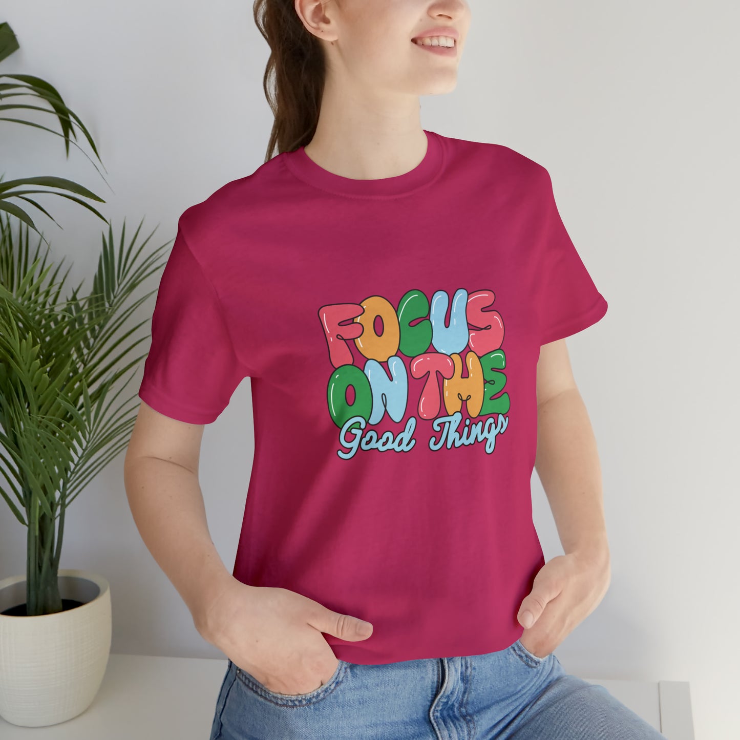 Focus on the good things shirt positive vibes shirt good vibes tee yogawear zen clothes bohemian top Women's Christmas gift for her for him