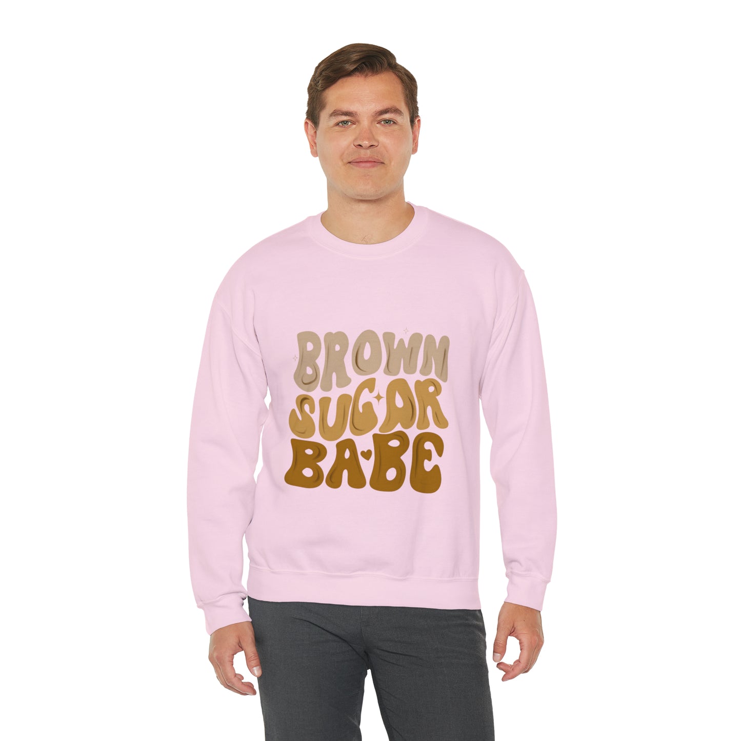 Brown Sugar Babe sweatshirt, Brown Beauty shirt, Birthday gift for her, Melanin sweatshirt, Unisex Heavy Blend Crewneck Sweatshirt