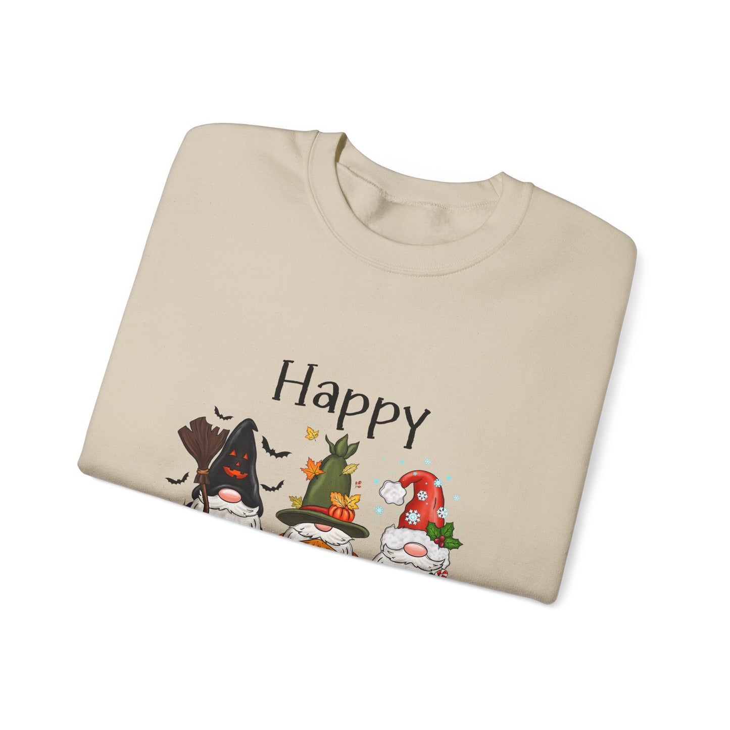 Happy Hallothanksmas Sweatshirt gnome Halloween sweater Gift For her for him Christmas Sweatshirt Cute Halloween Sweater HalloweenSweatshirt