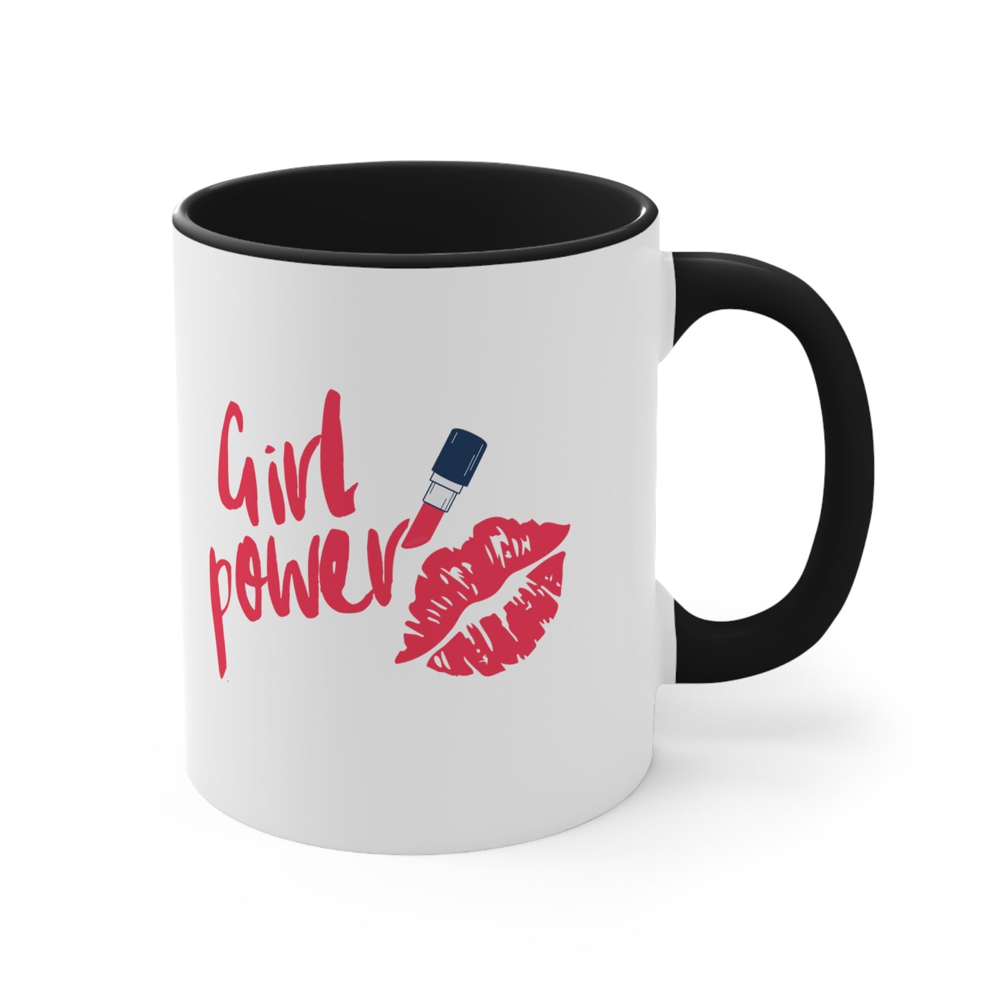 Girl power mug red lipstick mug bestie gift Christmas mug teacher gift coffee mug Christmas gift for for her tea gift for him 11oz
