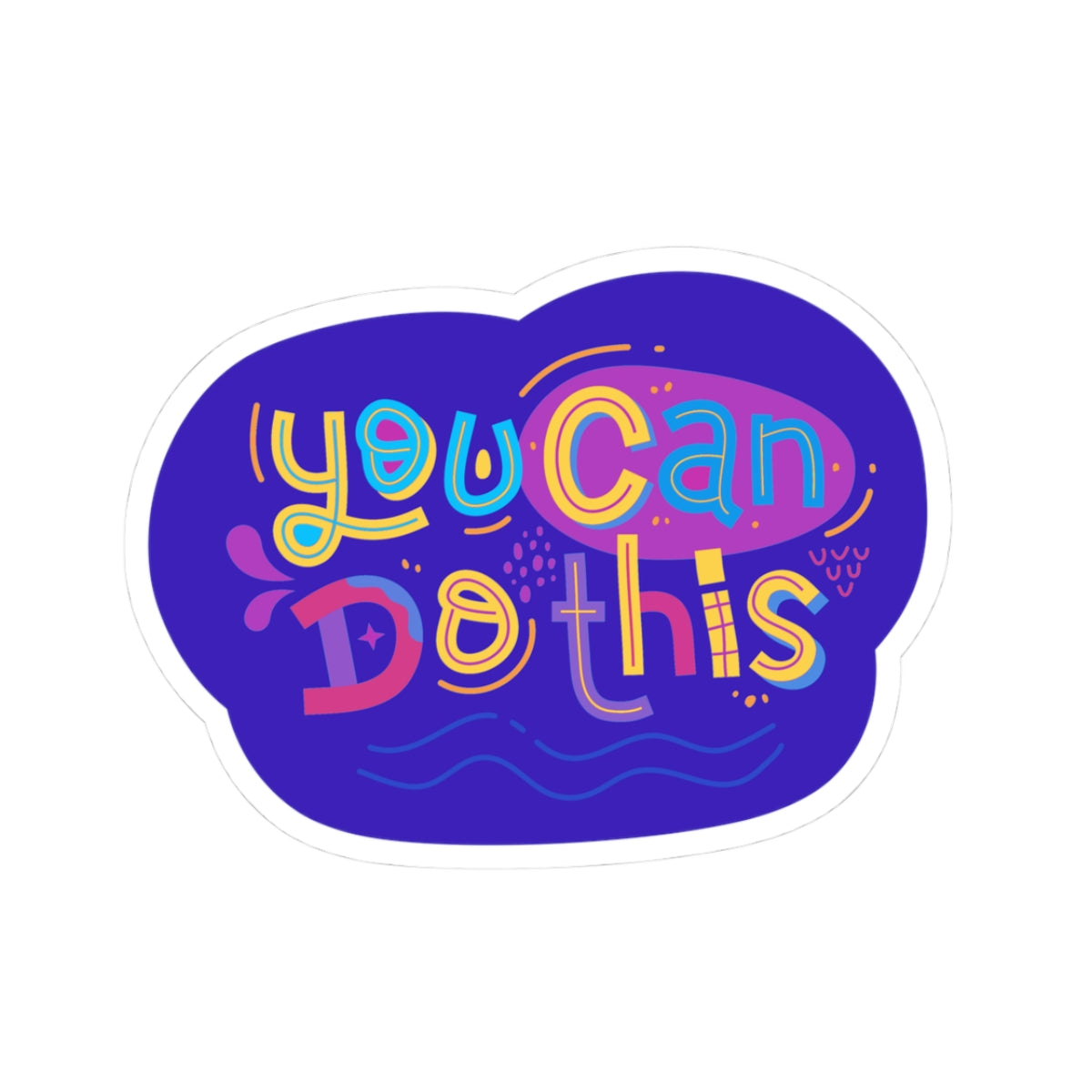 You can do this sticker strong Being you is your power sticker Motivational sticker authentic self Motivating entrepreneur girlboss