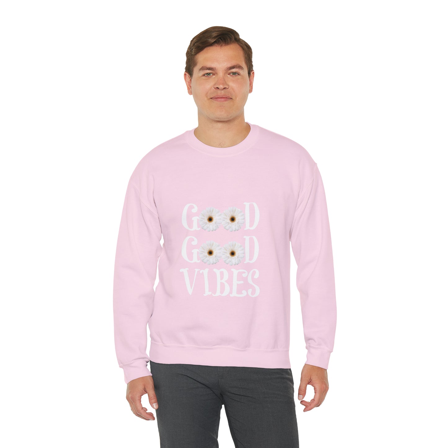 Good Vibes Sweatshirt, Unisex Heavy Blend™ Crewneck Sweatshirt