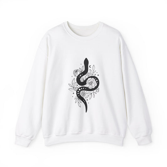 Witchy snake Sweatshirt snake lover gift floral sweater best friend gift Womens Sweatshirt concert merch Tee christmas gift