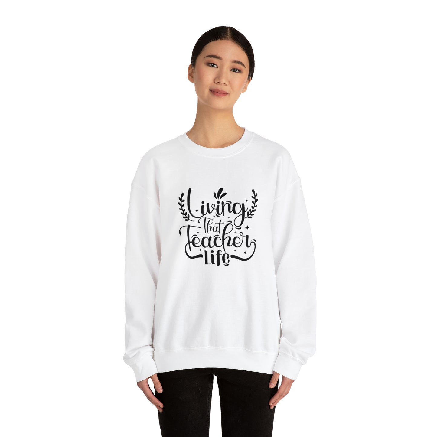 Living that teacher life Sweatshirt,Teach love inspire sweater,Teacher mode shirt,Christmas Sweater,Christmas gift,teacher appreciation gift