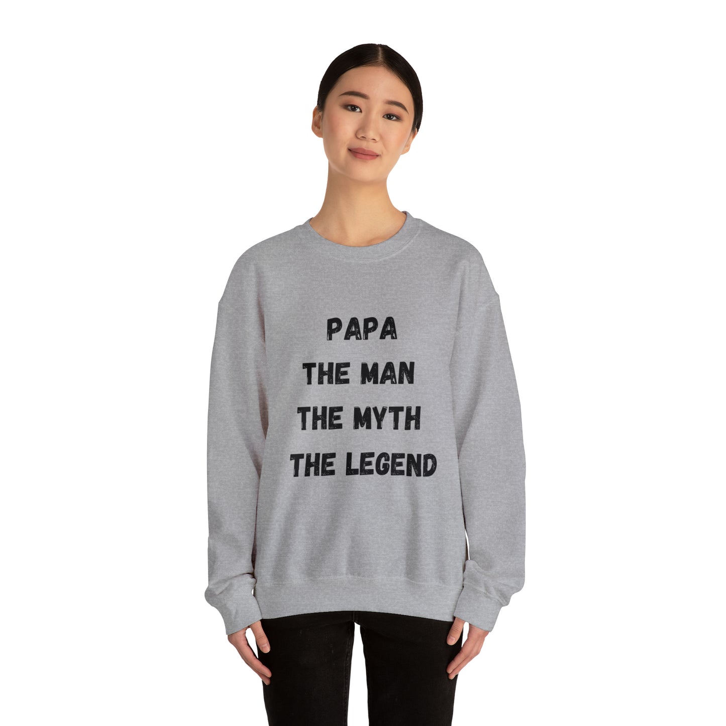 Papa the man the myth the legend Sweatshirt, Gift for Dad sweater father'sday tshirt, Daddy and me Christmas gift, best friend