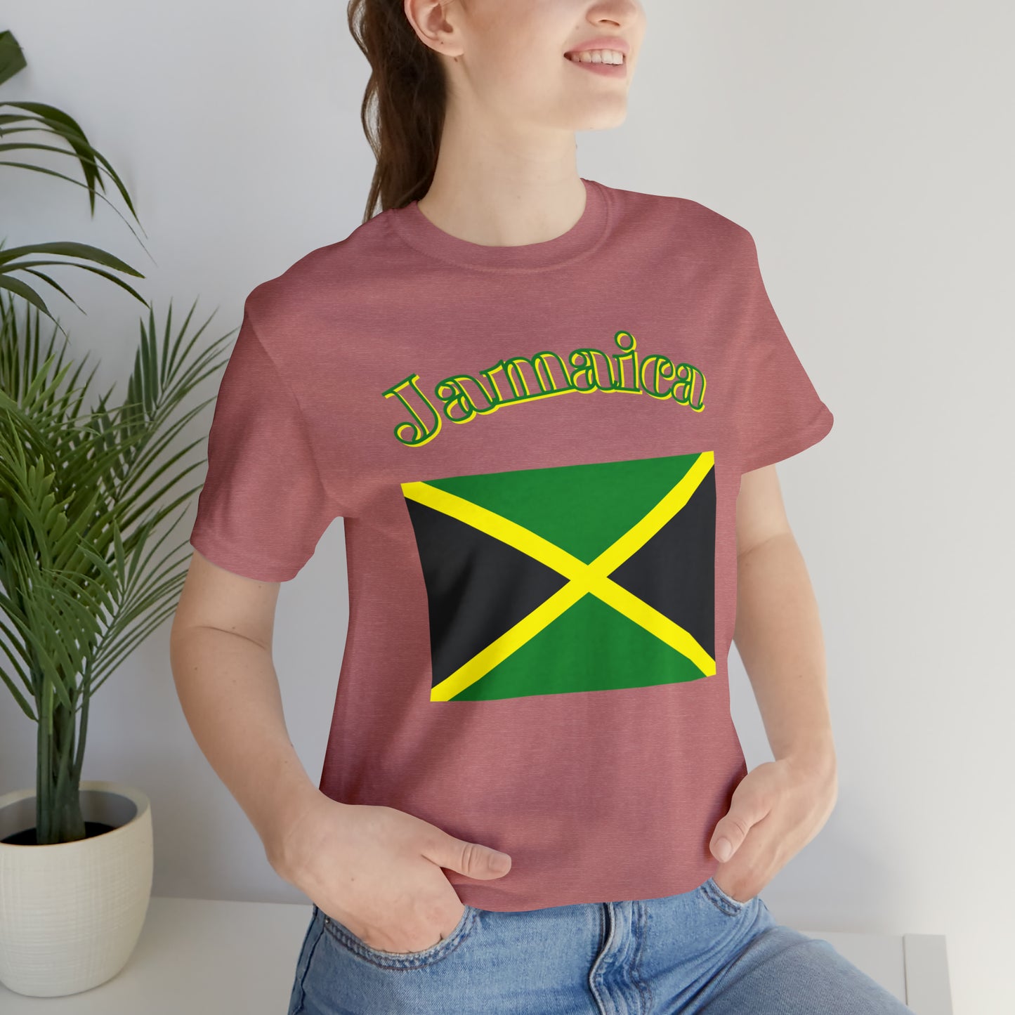 Jamaica flag shirt Jamaican T-shirt positive vibes shirt good vibes tee island girls trip shirt bohemian top Christmas gift for her for him