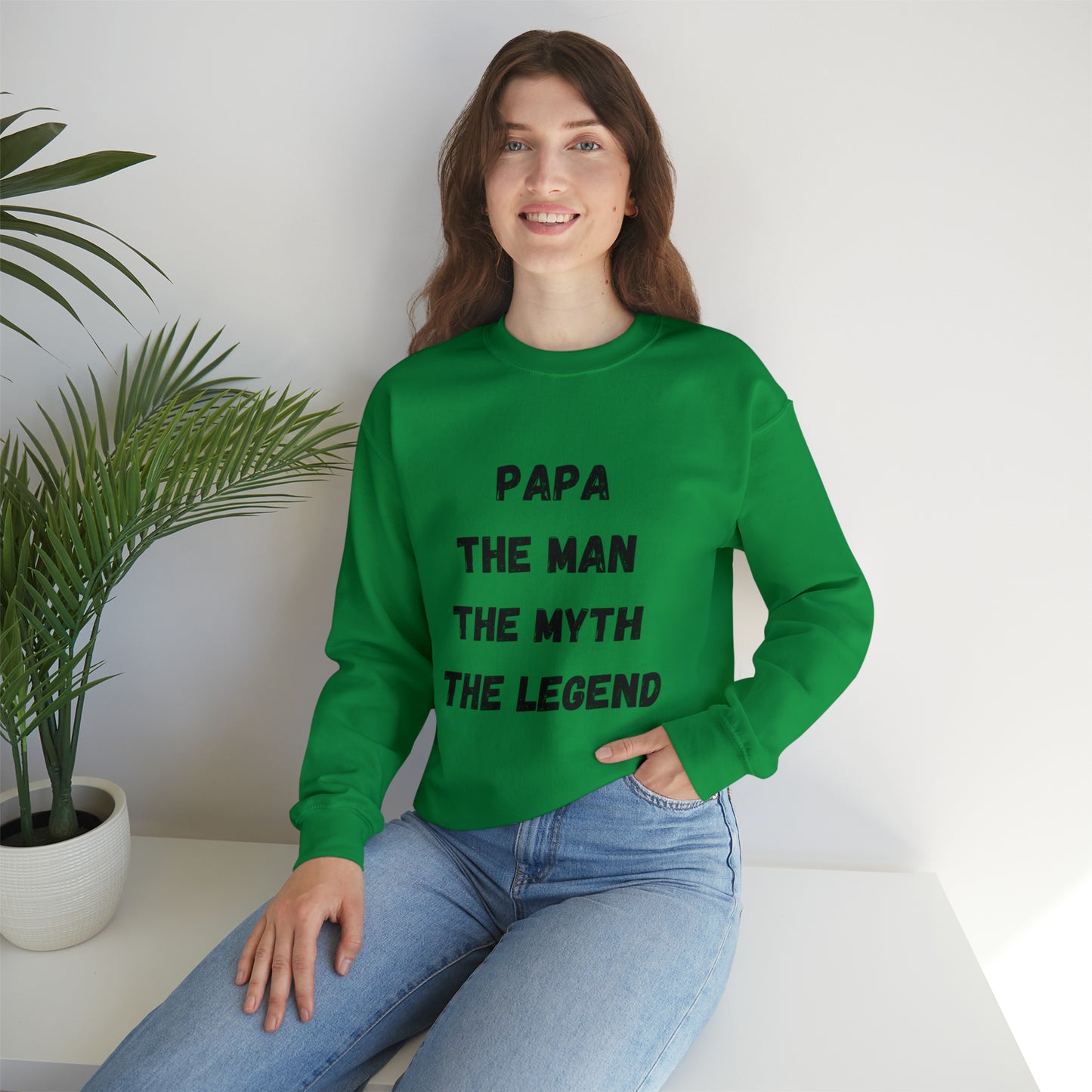 Papa the man the myth the legend Sweatshirt, Gift for Dad sweater father'sday tshirt, Daddy and me Christmas gift, best friend