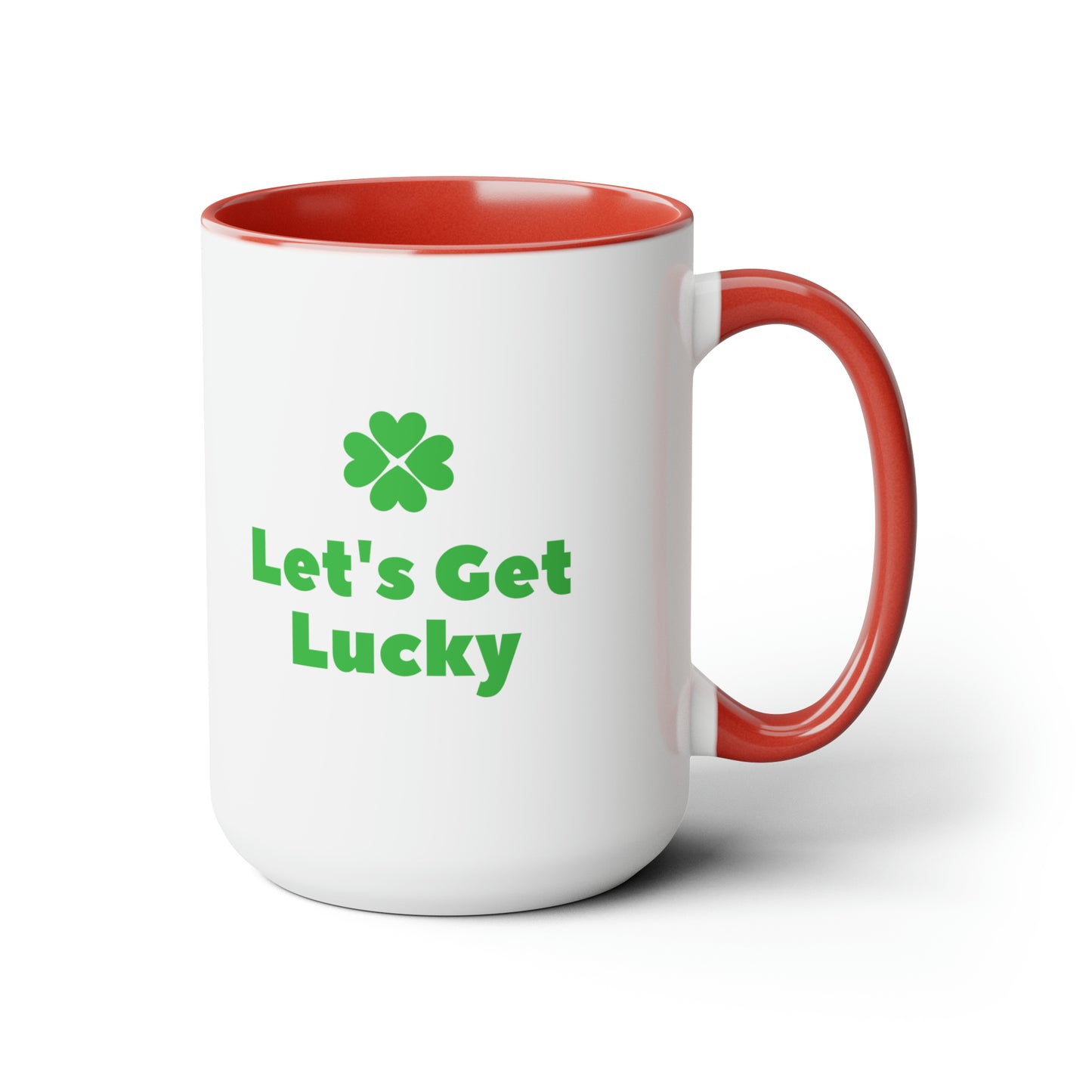 Let's get lucky mug Love mug Valentine's Day St Patrick's Day gift for her Coffee gift for him Mug  heart mug gift for her Mug wife