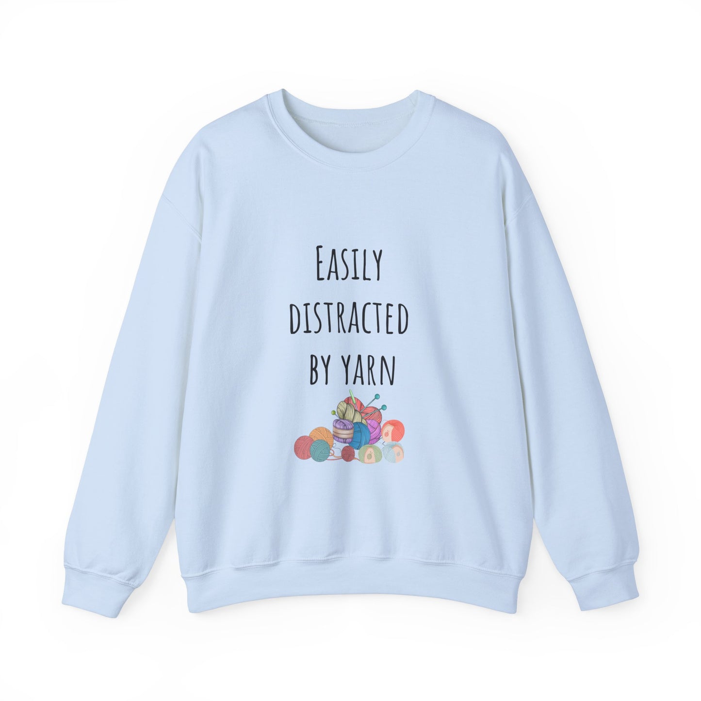 Easily distracted by yarn Sweatshirt Christmas gift for crochet lover gift knitting gift for him gift for her best friend gift funny crochet