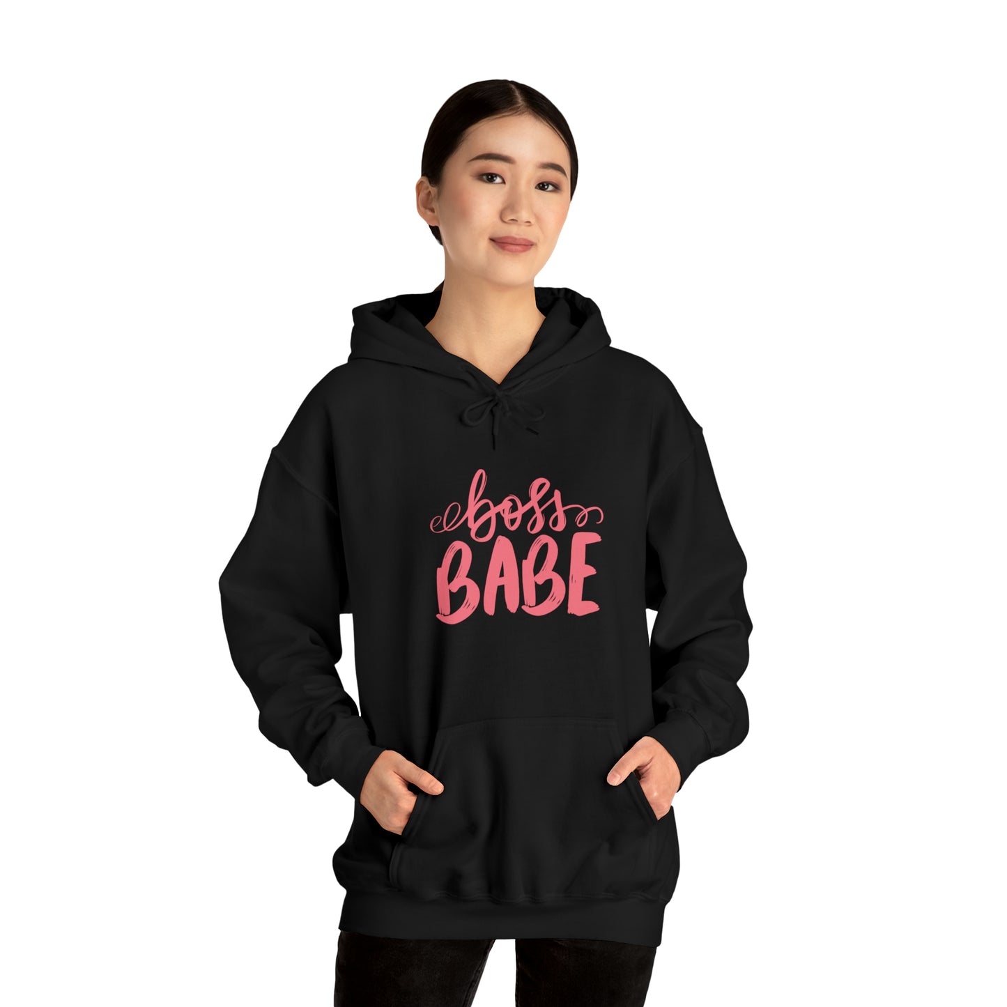 Boss Babe hoodie, boss babe energy, gift for her, millionaire babe, Unisex Heavy Blend Hooded Sweatshirt
