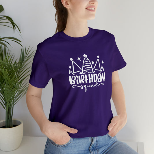 Birthday Squad Shirts Purple Matching birthday Tees -Family Group shirts Girl Birthday sweaters, Besties Shirts, family vacation,group photo