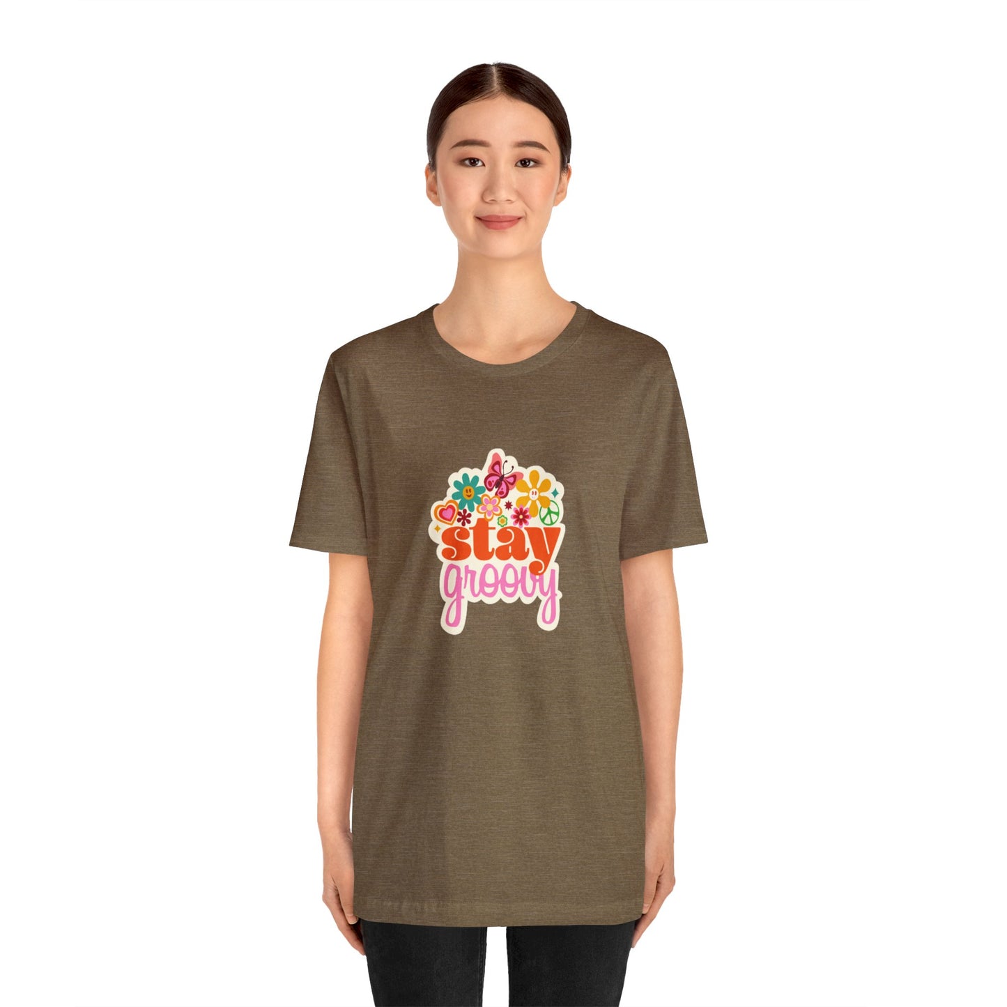 Stay Groovy Shirt Stay Groovy Tshirt Groovy Tee Groovy Birthday Party Outfit Stay Groovy Tee Hippie Shirt Groovy best friend gift for her