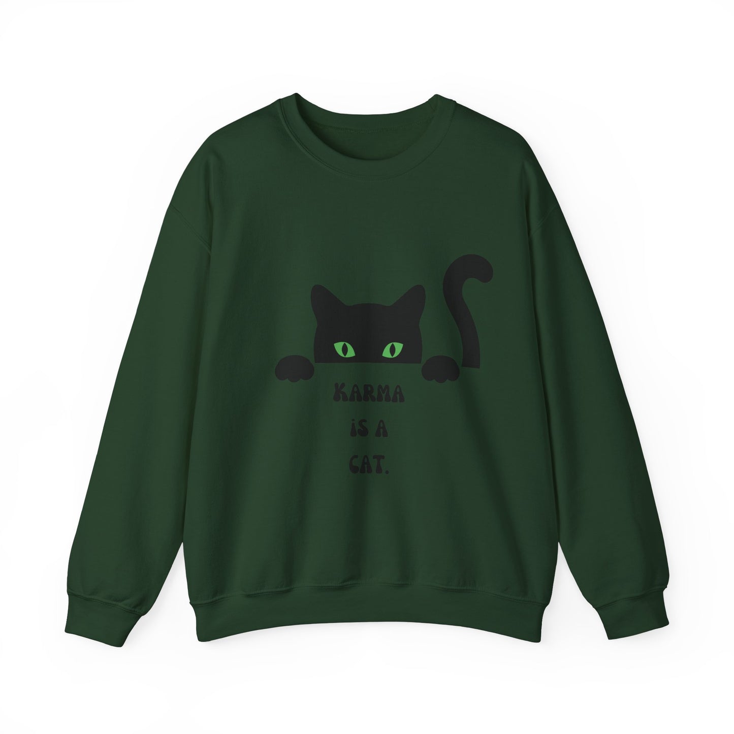 Karma is cat sweater cat lover gift karma gift gift for cat owners funny cat birthday gift Christmas sweatshirt gift for her gift for him