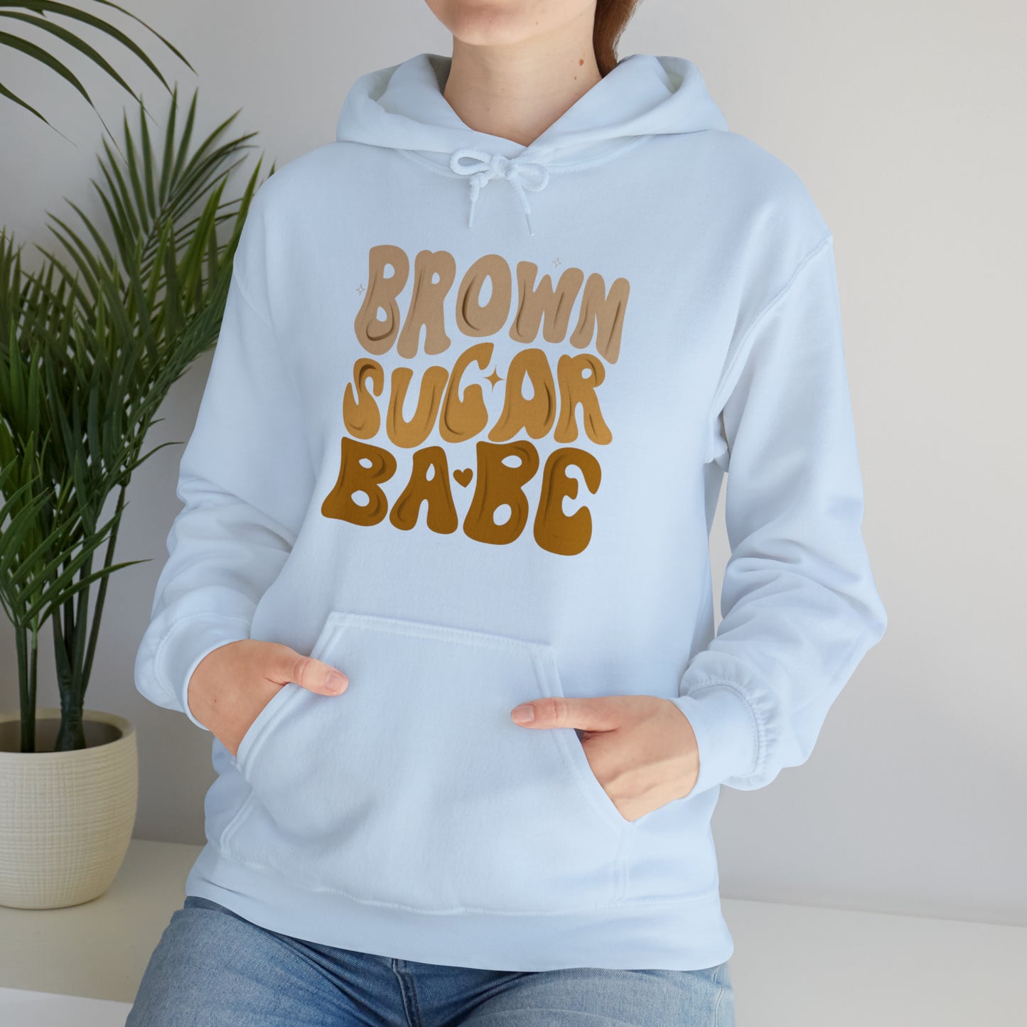 Brown sugar babe hoodie, gift for her, best friend gift, birthday vacation, Unisex Heavy Blend Hooded Sweatshirt