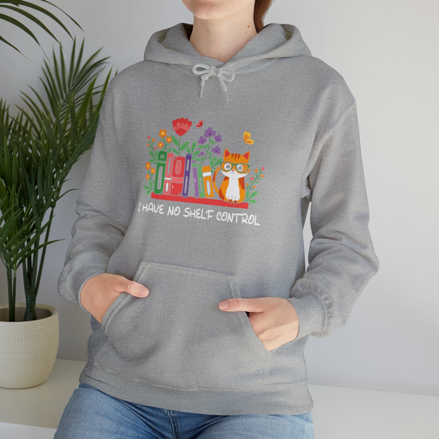 Cat lover hoodie book lover sweater BookShelf control orange cat Shirt Halloween Cat Sweatshirt Gift for Cat Lover Gift for Cat Mom Gift