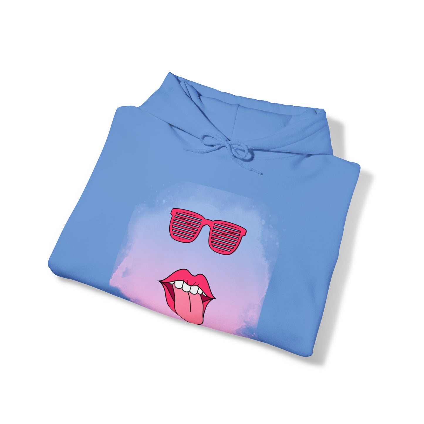Lip Sunglasses Hoodie, Bubble Gum kiss Hoodie, Fun Summer shirt, Birthday gift for her, Galantine gift for her,best friend gift, vacation