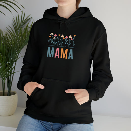 Floral Mama Hoodie, Gift for Mom, mama Hoodie, gift for Mom clothes, gym shirt,Birthday gift for her, gift for him,Galantine gift for her
