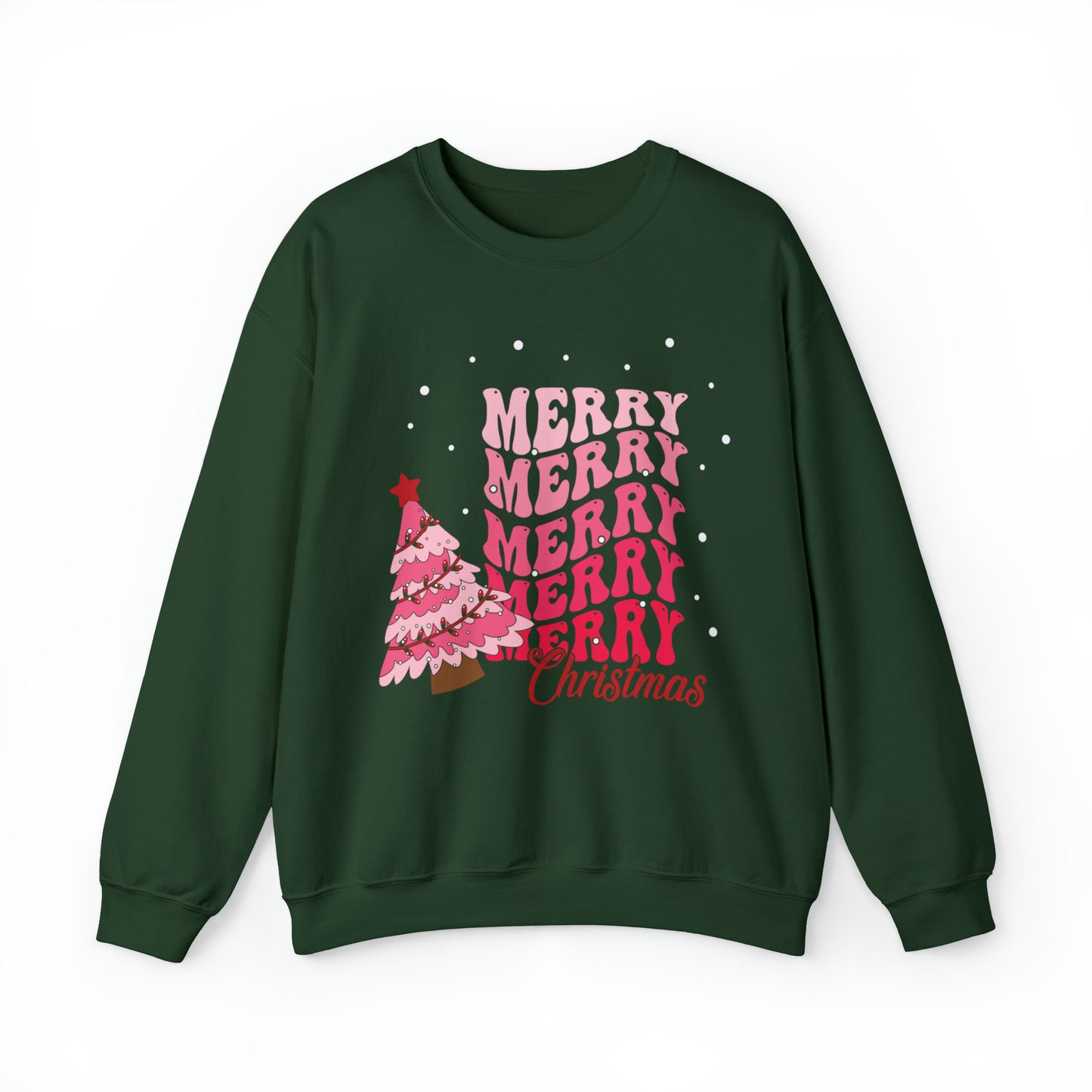 Festive AF sweater Pink Merry Bright Christmas Sweatshirt for Women Christmas Shirt Sweater Holiday Christmas gift for her gift for him