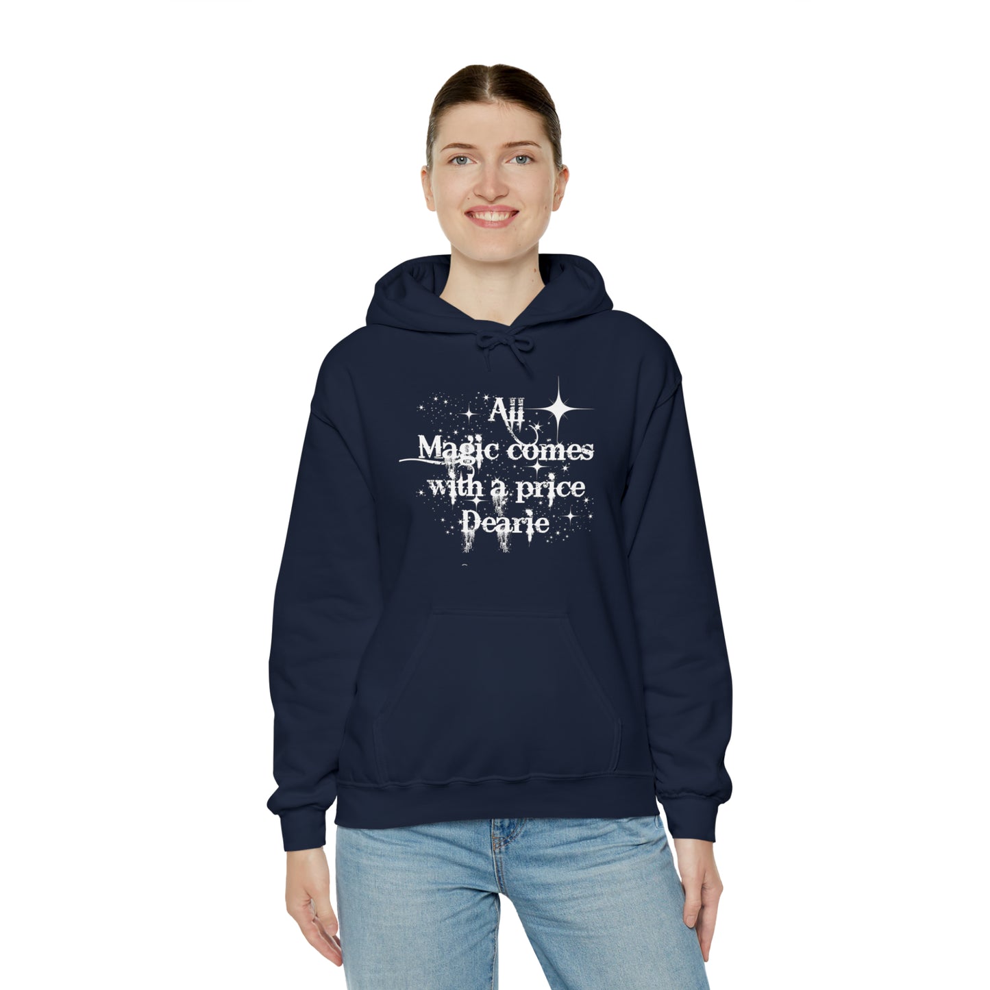 All magic comes with a price Dearie hoodie,OUAT Fan gift, Rumpelstiltskin gift for her, Christmas gift, Unisex Heavy Blend Hooded Sweatshirt