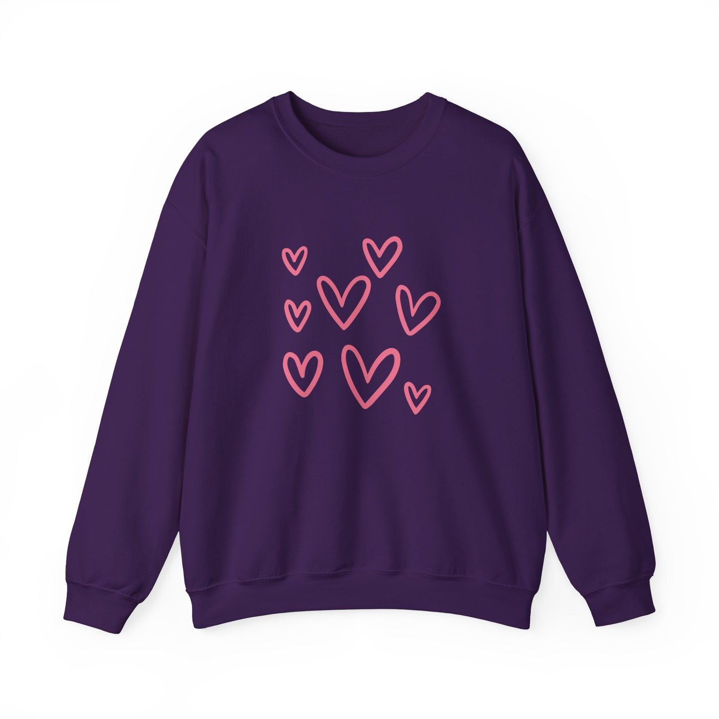 Heart Valentine's Day sweatshirt valentines shirt gift for her best friend gift galentine's day gift crewneck sweater women sweater love