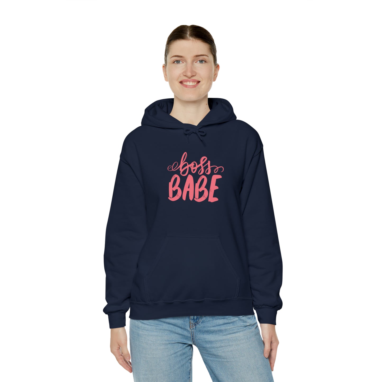 Boss Babe hoodie, boss babe energy, gift for her, millionaire babe, Unisex Heavy Blend Hooded Sweatshirt