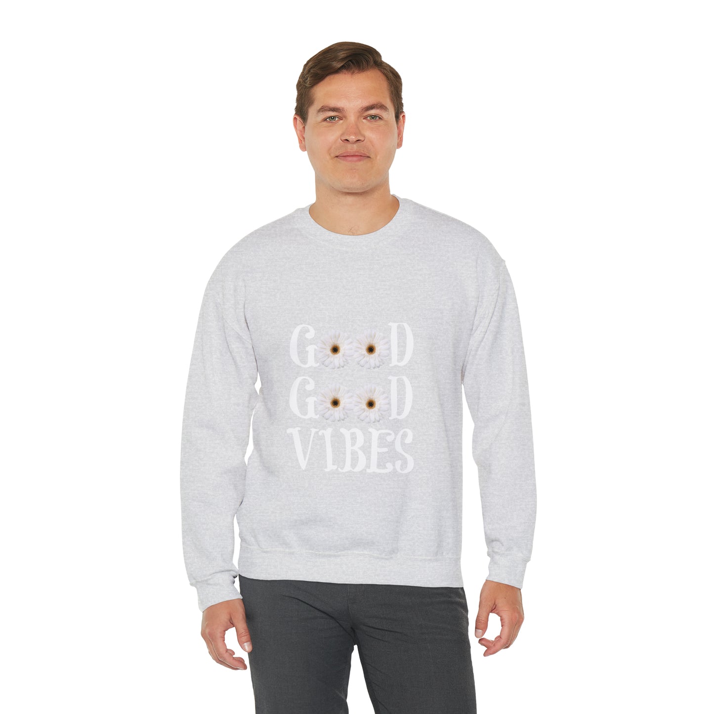 Good Vibes Sweatshirt, Unisex Heavy Blend™ Crewneck Sweatshirt