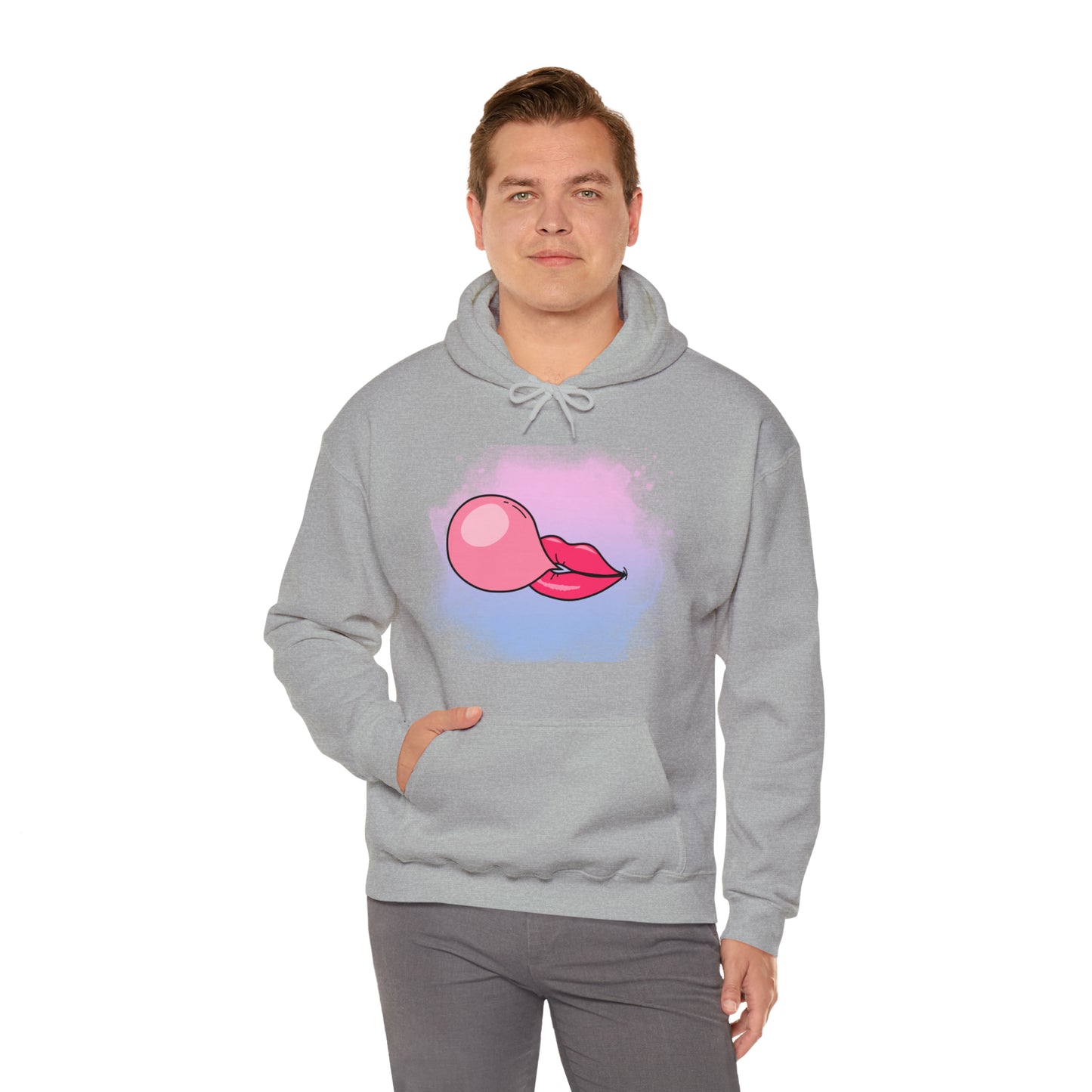 Bubble Gum kiss Hoodie, Summer Bubblegum shirt, Birthday gift for her, Galantine gift for her, best friend gift,birthday vacation,Unisex