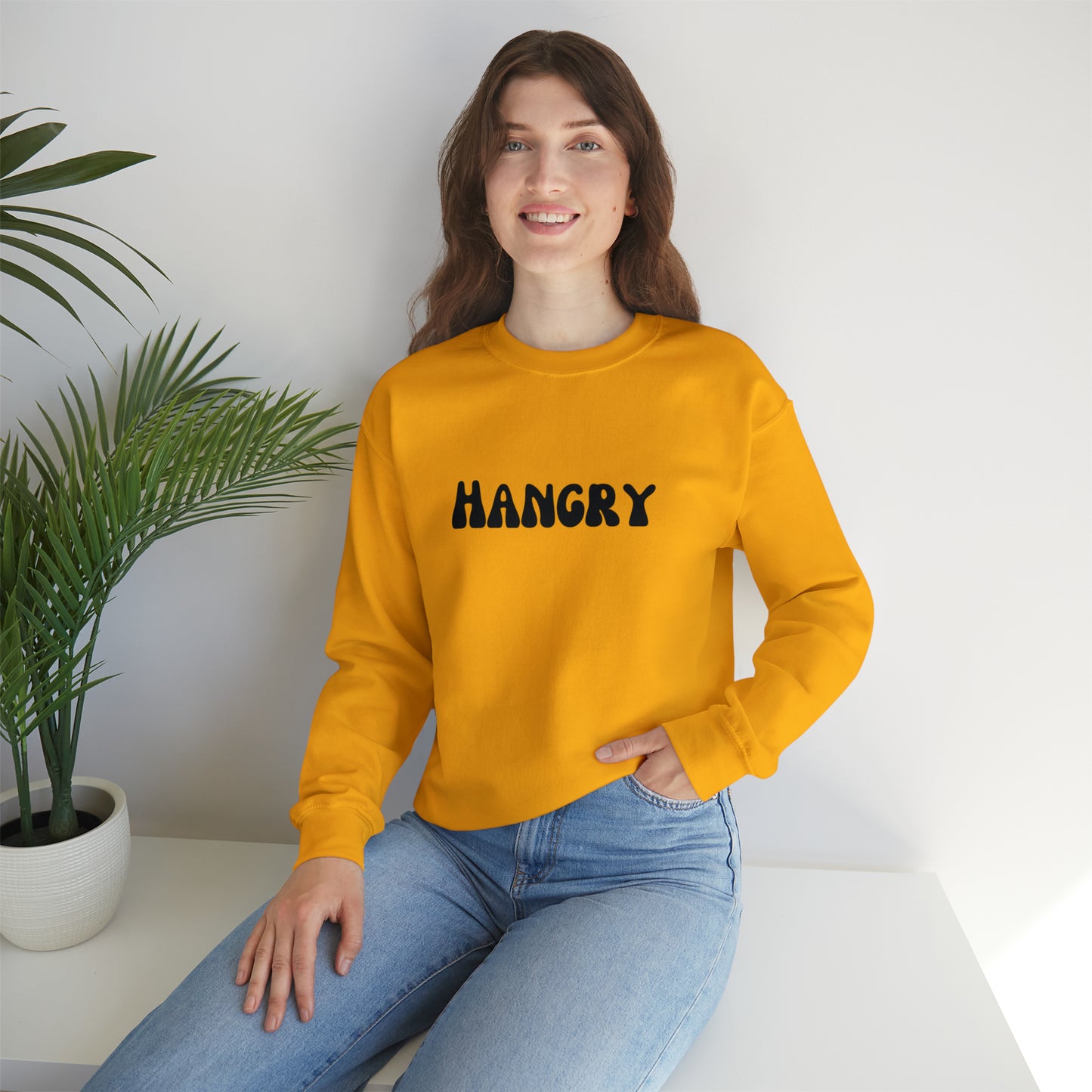 Hangry sweater funny gift for her gift for him birthday day gift Christmas gift for best friend sweatshirt funny shirt