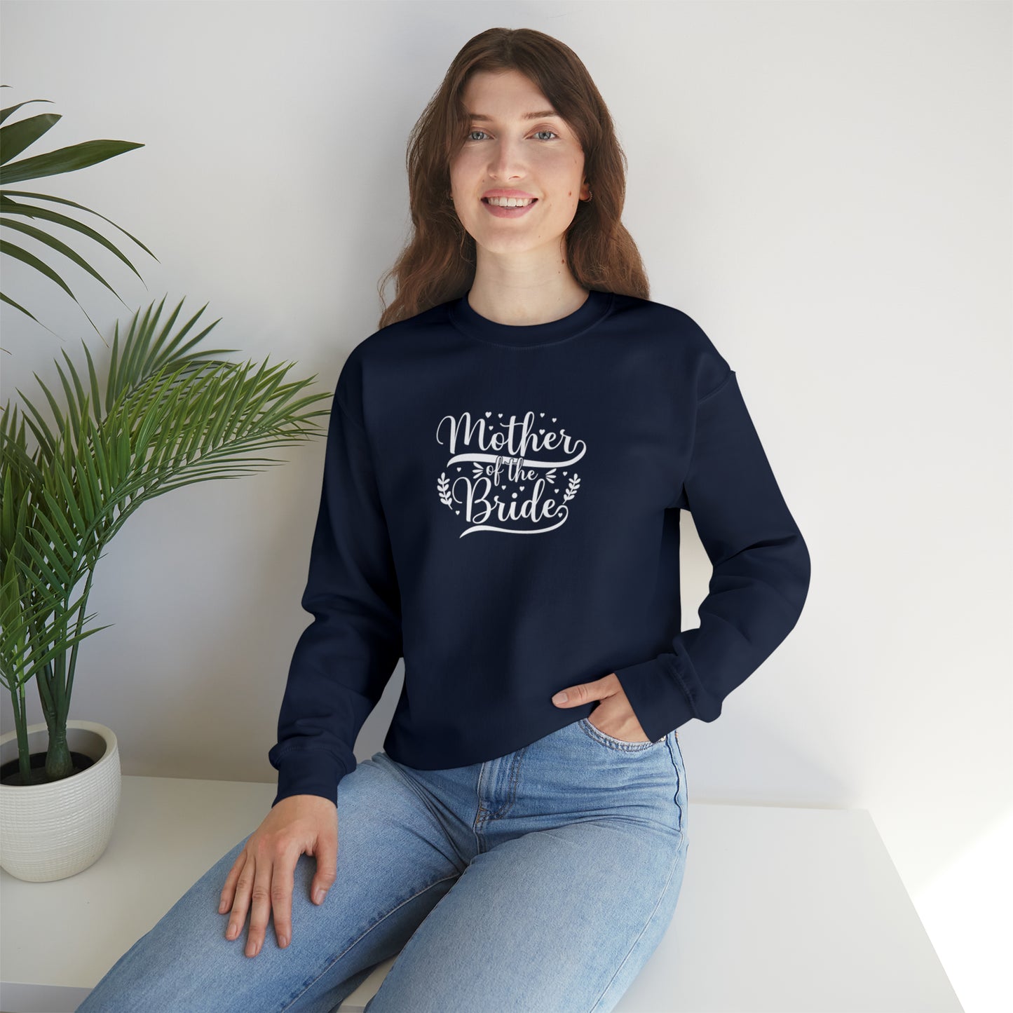 Mother of the bride sweatshirt, Red wedding attire, gift for Mom, bridal party clothes, yoga wear for her, for him, Birthday gift for her