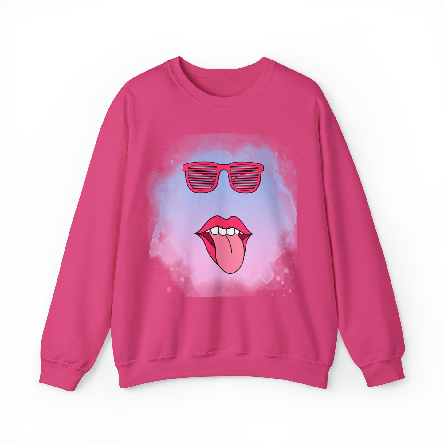 Lip Sunglasses Hoodie, Bubble Gum kiss Hoodie, Fun Summer shirt, Birthday gift for her, Galantine travel sweatshirt, Unisex