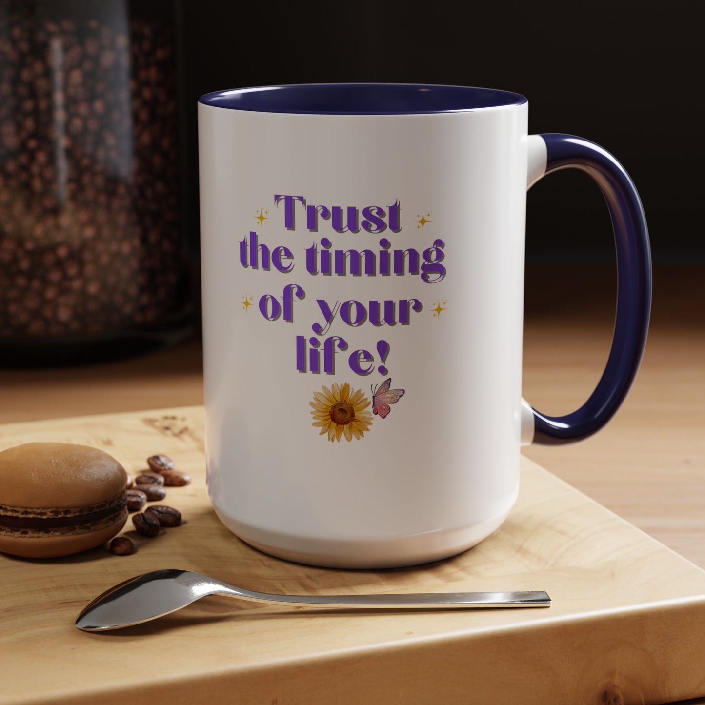 Galantines day mug Bestie gift trust the timing of your life mug gift for her femine era Coffee Mug gift for him tea Mug Coffee Gift for Mom