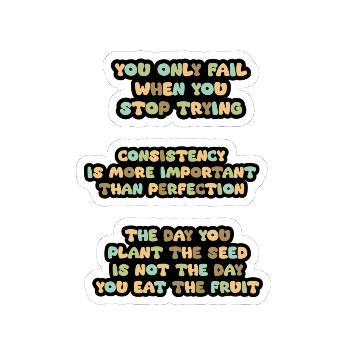 Motivational sticker page consistency sticker over perfection sticker small steps sticker bestie sticker teddy bear stickers bestfriend